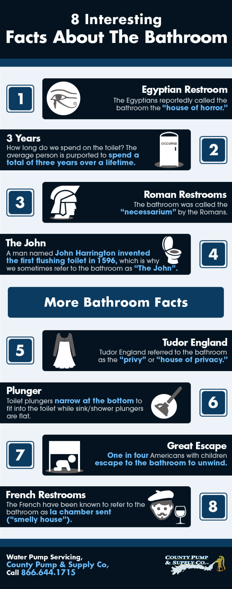 8 Interesting Facts About The Bathroom Shared Info Graphics