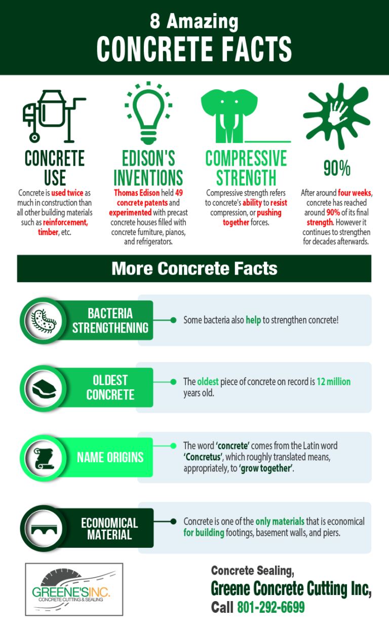 8 Amazing Concrete Facts! Shared Info Graphics