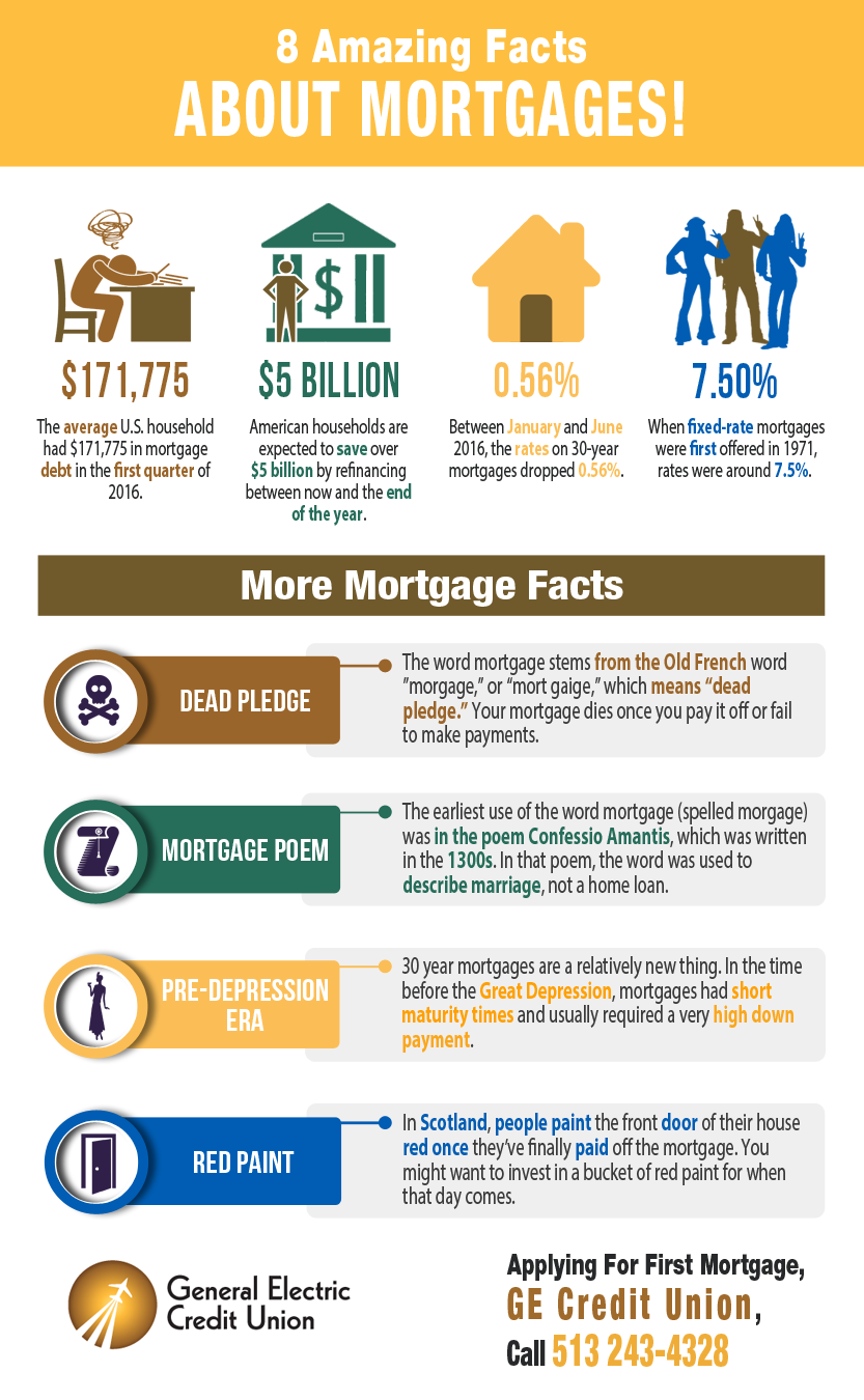 8 Amazing Facts About Mortgages! Shared Info Graphics