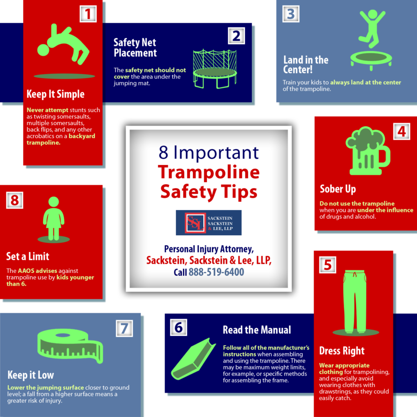 8 Important Trampoline Safety Tips Shared Info Graphics
