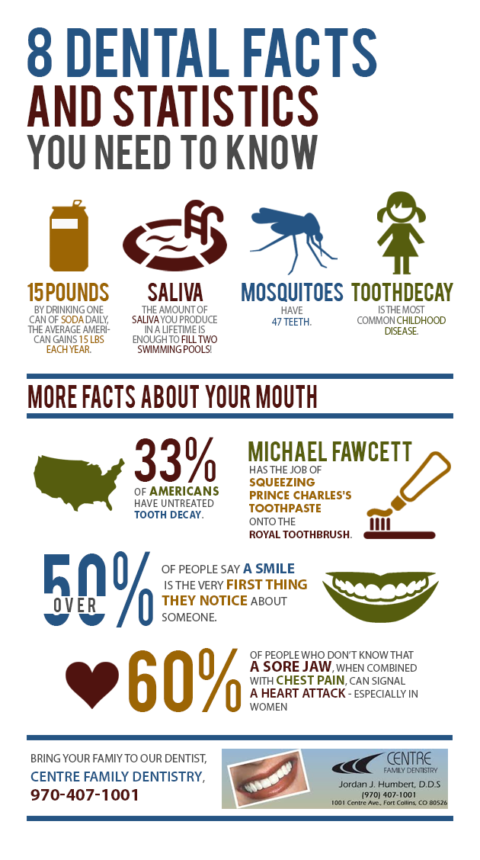 8 Dental Facts and Statistics you need to know. | Shared Info Graphics