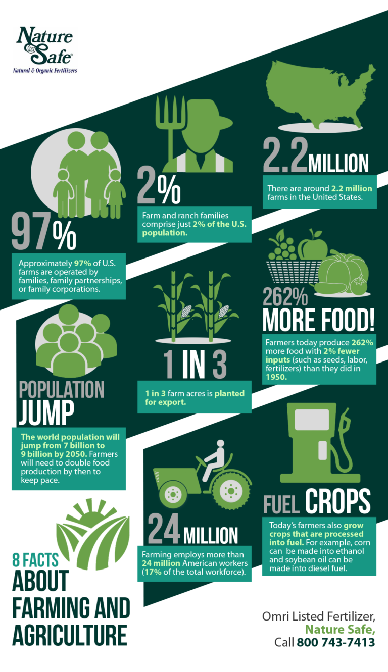 8 Facts About Farming and Agriculture | Shared Info Graphics