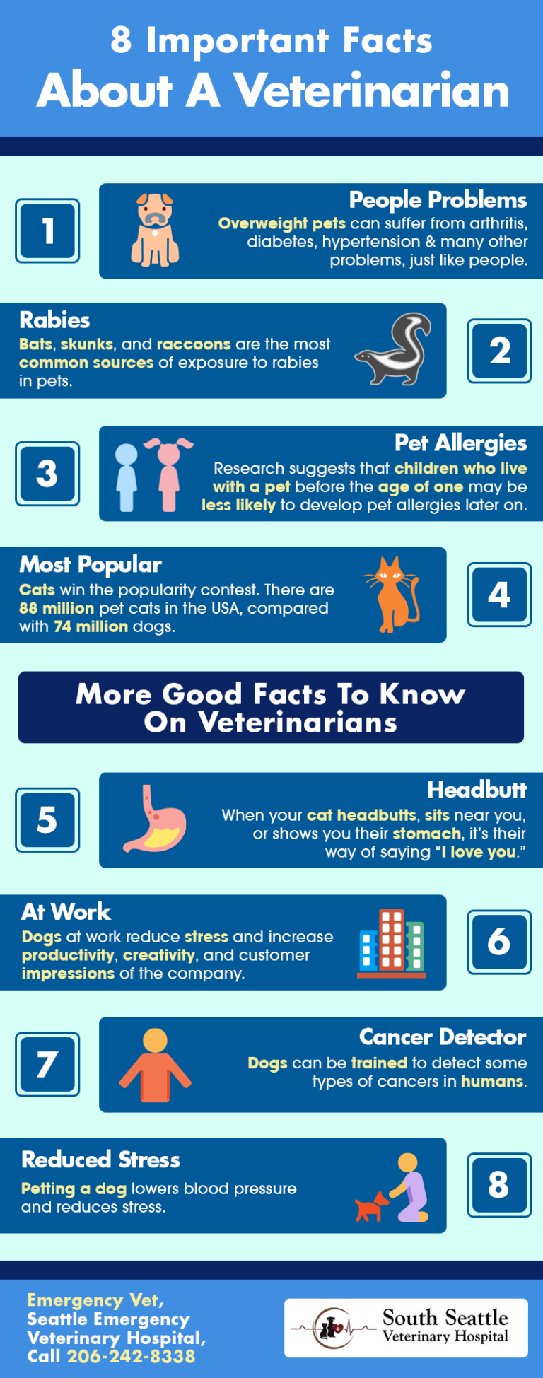 8 important facts about a veterinarian shared info graphics
